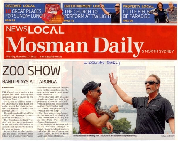 Mosman Daily article